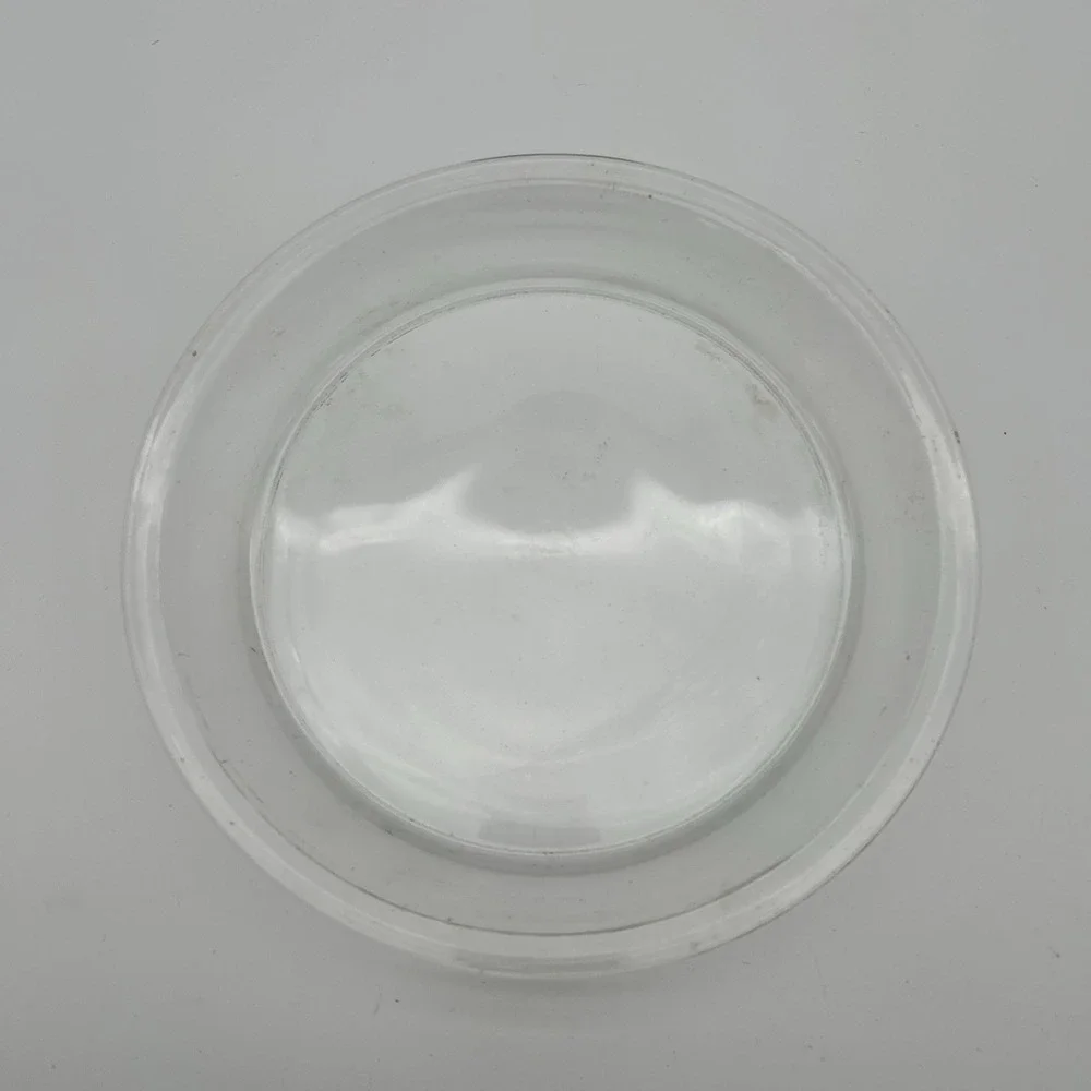 Vintage Pyrex Pie Plate Deep Dish 210 Clear Glass Baking Pan 10 Inch Corning USA